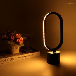 Table Lamps LED Rechargeable Lamp Bar Bedroom Ring Desk For Living Room Bedside Restaurant Night Light Home Decor