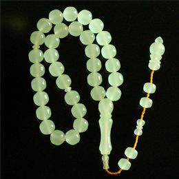 Clothing muslim rosary tasbeeh misbaha Glow in Dark 12*12mm Resin Amber Rosary Beads 33 Islamic Prayer Tesbih