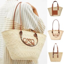 Designer Shoulder bucket Raffias basket Straw anagram Bag mens tote handbag Fold Shopper bag luxury summer weave travel Cross body toiletry duffle clutch Beach bags