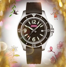 Crime Premium Mens Three Pins Dial Lumious Watches 41mm Quartz Movement Male Time Clock Rubber Band Sapphire Glass relogio masculino Wristwatch