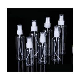 Packing Bottles Transparent Empty Spray 100Ml Plastic Mini Refillable Container Cosmetic Disinfectant Alcohol Containers Drop Delive Dhish