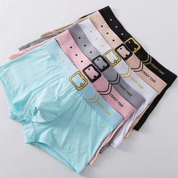 Underpants Ice Silk Boxer For Men Underwear Fashion Boxers Cosy Shorts Thin Homme Panties