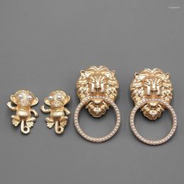 Stud Earrings Europe States Jewelry Earring Temperament Celebrity Fashion Silver Needle Monkeys Lions Pearl Female C29
