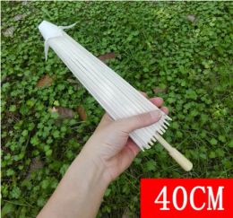 High-end Bridal Wedding Paper Umbrellas Parasols Handmade Plain Chinese Mini Craft Umbrella For Hanging Ornaments Diameter:20-30-40-60cm