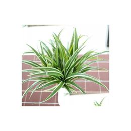 Other Home Decor Artificial Fake Plastic Green Leaves Grass Plant House Wedding Festival Decoration Gift F225 Drop Delivery Garden Dhijq