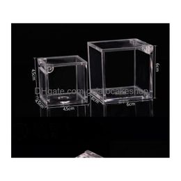 Packing Boxes 200Pcs Plastic Box Candy Boxs Transparent Gift Wedding Souvenirs. Drop Delivery Office School Business Industrial Dh9Fl