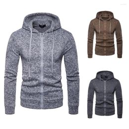 Men's Hoodies Hooded Zipper Trendy Plus Size Jacket Sweater Coat
