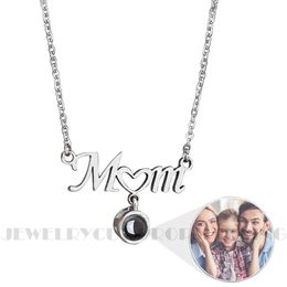 Necklaces Mother's Day Gifts Customised photos Projection Necklace With Mother Gift Jewellery For Mom memories pendent 2022