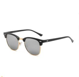 OOO Classic Round Sunglasses Brand Designer UV400 Eyewear Metal Gold Frame Sun Glasses Men Women Mirror Sunglasses Polaroid glass Lens efaffsfsaf