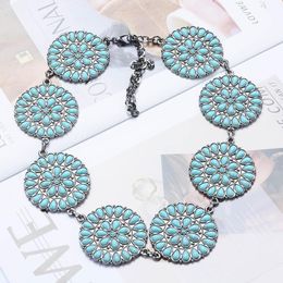 Necklaces 2022 New Indian Ethnic Statement Big Choker Necklace Women Bohemian Large Collar Maxi Chunky Vintage Necklace Jewelry Woman