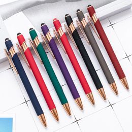 Touch Screen Pen Press Luxury Ballpoint Creative Metal Pens Stationery Office School Supplies