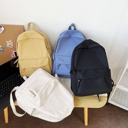 School Bags Fashion Backpack Canva Antitheft Shoulder Bag For Teenager Girls Backapck Female 23519