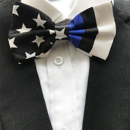 Neck Ties 10 Pcs Lot Wholesale Adult Men Fashion Bowties USA Flag Stars Personality Butterflies Bow 230519