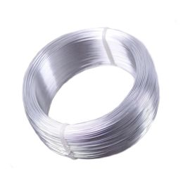 Components 1 Large Roll 200 Metres Silver Plated Colour 0.6mm 0.7mm Aluminium Soft Metal Beading Wire for Jewellery Making DIY Crafts