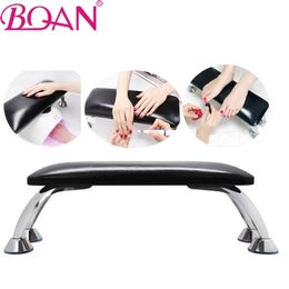 Hand Rests BQAN Genuine Leather Hand Rest Pillow Manicure Table Hand Cushion Nail Art Stand Pillow Holder Hand Wrist Rest Manicure Tools 230519