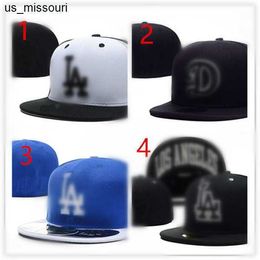 Ball Caps 2023 Los-Angeles Men's Team Baseball Full Closed Cap Women Navy Blue Red KC_ LA_ Letter Gorras Bones Men Women Casual Outdoor Sport Flat Fitted Hats H4-3.29 J230520