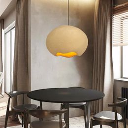 Pendant Lamps Handmade Polystyrene Nordic Korean Japanese Style Decoration Yellow Kitchen Island Office Bar House El Project