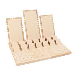 Boxes Jewellery Organiser Collector for Dresser Ear Stud Earrings CreamColored