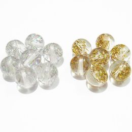 Beads Newest 20mm 100pcs/bag Clear Resin With AB Silvery/Gold Glitter Beads For Chunky Kids Necklace/Hand Made DIY Design
