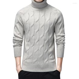 Men's Sweaters Turtleneck Men Thick Warm Winter Sweater Mens Casual Pullovers Fashion Geometric Pattern Knitted Man