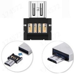 OTG adapter mobile phone tablet mini card reader creative USB flash drive USB adapter nail plate OTG