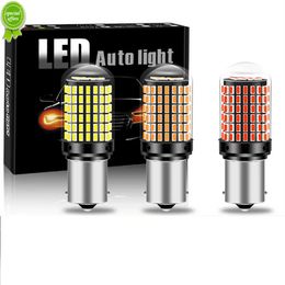 New 2 Pcs Turn Signal Light 1156 BA15S P21W BAU15S PY21W T20 7440 7443 W21W 3157 1157 P21/5W W21/5W LED Bulbs 144smd led CanBus lamp