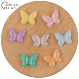 Crystal Cordial Design 18*22MM 300Pcs Jewellery Accessories/Hand Made/Butterfly Shape/Marble Resin Beads Patch/DIY Charms/Jewelry Findings