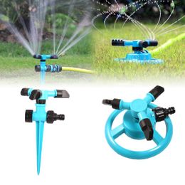 Watering Equipments 360 ° Garden Sprinkler Automatic Rotating City Lawn 3-arm Irrigation Tool