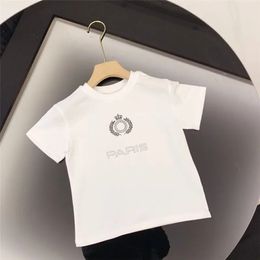 Luxury Designer Baby Boys Girls Tshirts Summer Kids Clothing Fashion Short Sleeve Children Clothes T-shirts Letter B Ptinted Top Tees NICE dhgate