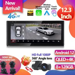 For Audi A3 8V 2012 - 2020 12.3" Android12 Multimedia Car Stereo Radio Auto GPS Car Monitor Carplay Player BT WiFi+4G IPS-2