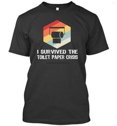 Men's T Shirts I Survived The Great Toilet Paper Shortage Crisis Panic Shirt Tshirt 2023 Vintage