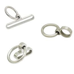 Polish acechannel cuffs remove ring stainless steel spare parts removable Oring for locking collar wrist cuffs and ankle cuffs rings