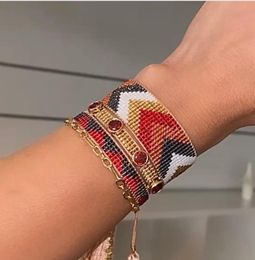 Bracelets Handmade jewelry stars seed beaded bracelet miyuki beads gifts women ethnic bracelet tassel