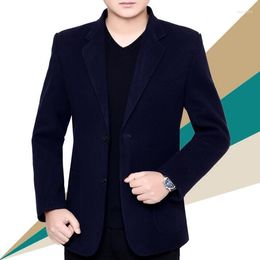 Men's Suits Coats Mens Suit Autumn Winter Thicken Clothing Man Middle-aged Jacket Men Blazer Masculino Slim Fit Casaco Jaqueta Masculina