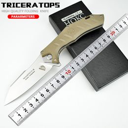 HOKC Knife D2 Steel Russian Style Folding Knife Outdoor Survival Camping Knives D2 Blade G10 Handle EDC Tool Gift 164