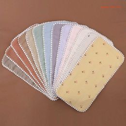 3 Layers Baby Handkerchief Square Baby Saliva Towel Muslin Cotton Infant Face Towel Wipe Cloth Burp Cloths Facecloth Bib 39XF