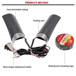 Car Car Motorcycle Heated Handlebar Muffs for Atv Snowmobile Handlebar Heater Warmer Kit Heated Handlebar 12v Universal for Winter