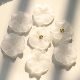 Crystal Summer style 50pcs/lot 30mm matte effect cartoon morning glory resin flowers diy jewelry earring/garment accessory