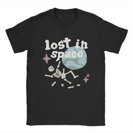 Mens Space-themed Graphic T-shirt | 100% Cotton Crew Neck Short Sleeve Tee with Broken Planet Design Casual Printed Shirt