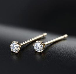 Earrings 100% diamond earrings 18k gold earrings stud earrings for women wedding earrings PT 900 platinum earring with real diamond