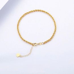 Bangles ZHIXI NEW Fine Jewelry Real 18K Gold Bracelet Pure Au750 Twist Chain Anniversary Gift For Women Exclusive S572