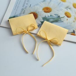 Boxes Storange Packaging Pouch Wholesale Yellow Microfiber Jewellery Ring Earrings Envelope Bag Candy Wedding Gift Party Present