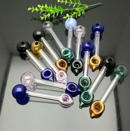 Glass Pipes Smoking Manufacture Hand-blown hookah Colorful circle large colored bubble glass smoke pot