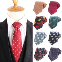 Bow Ties Jacquard Floral Casual Skinny Necktie For Party Boys Girls Striped Neck Tie Wedding Groom Wear Men