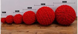 16 Color Fashion Artificial Flowers Rose Balls Kissing Ball Decorate Flower Wedding Garden Market Party Decoration Christmas Gift 5pcs
