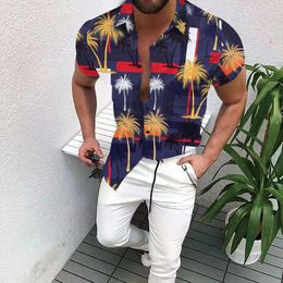 Plus Sizes XL Men's Casual fashion Shirts Short Sleeve Summer Hawaiian Shirt Various Pattern Man Clothes Cardigan Blouse Designer Shirt Chemise Homme
