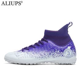 Safety Shoes ALIUPS Size 31-48 Professional Football Boots Men Kids Boys Original Soccer Shoes Sneakers Cleats Futsal 230519
