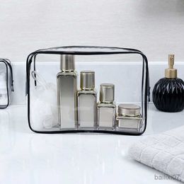 Cosmetic Bags Cases Waterproof Clear Zipper Cosmetic Bag Transparent Makeup Bag Travel Cosmetic Organiser Beauty Storage Pouch Toiletry Wash Bag