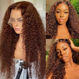 Deep Wave HD Transparent Lace Front Wigs Deep Curly Wigs for Black Women Natural Black 180% Density Heat Resistant Wig for Daily