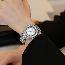 Watch AAA Women's Fashion Trend Square Large Dial Temperament Women's Watch Diamond Watch Vintage Watch Steel Band Watch
